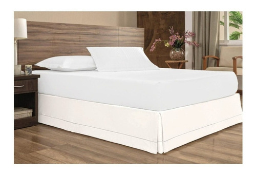 Saia Pra Cama Box Casal Super King Percal 200 Fios 1,98x1,58