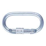 Mosquetão Aço Oval Rosca 25kn Ce En For Rope 