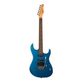 Guitarra Eléctrica Tagima Tw Series Tg-510 De Tilo Metallic Blue Con Diapasón De Madera Técnica