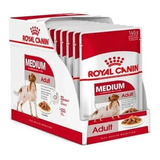 Alimento Royal Canin Pouch Medium Adult X140 g X10 Unid
