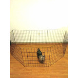 Dog Play Plen 60cm 8 Panel Black E-coated