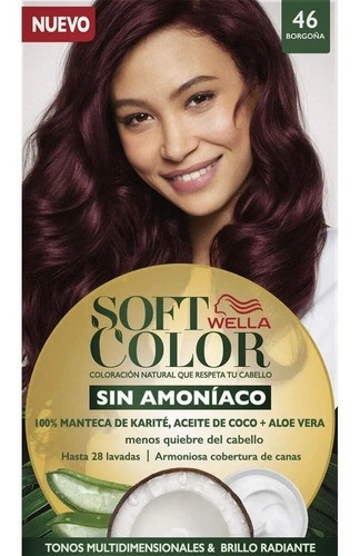 Tinte Soft Color Wella Sin Amoniaco 46 Borgoña