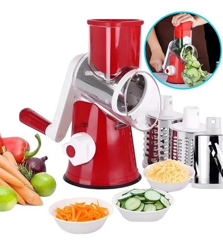 Cortador Fatiador Ralador Triturador Inox Legumes Alimentos