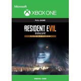 Resident Evil 7 Biohazard Gold Ed Xbox One - Xls Code 25 