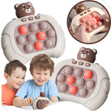 Kit 2 Pop-it Gamer Quick Push Brinquedo Infantil C Luz E Som