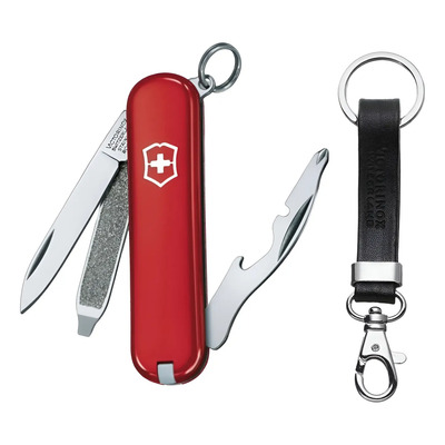Kit Victorinox Navaja Rally 0.6163 58mm+ Llavero De Piel 7cm | Meses sin interés