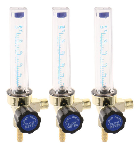 3x Medidor De Flujo De Gas De Argón Co2 Para Soldadora Mig