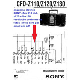 Esquema Radio Sony Cfd Z110 Cfdz110  Em Pdf Alta Resolução