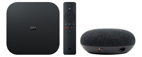 Xiaomi Mi Box S 4k Uhd Hdr Android Tv + Google Home Mini