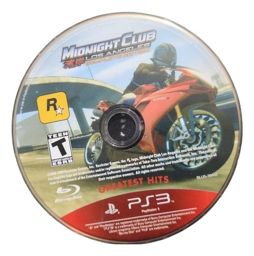 Midnight Club Los Angeles Ps3 Fisico