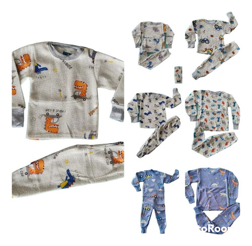 Pijama Para Bebe Y Niños 2 Piezas Polar Afrenalado