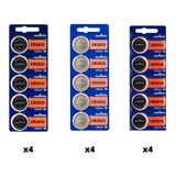 60 Baterias Cr2025/cr2016/cr2032 3v Murata (4 Cartelas Cada)