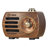 Prunus Radio Fm Retro De Madera, Bluetooth, Mini Altavoz Po.