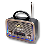 Radio Bocina Bluetooth Bc425 Am/fm/usb/tf Lámpara 