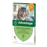 Advantage 0,4ml Gato Hasta 4 Kg Pipeta Antipulgas Bayer Tps