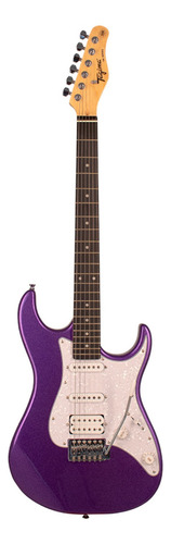 Guitarra Eléctrica Tagima Tw Series Tg-520 De Tilo Metallic Purple Metalizado Con Diapasón De Madera Técnica