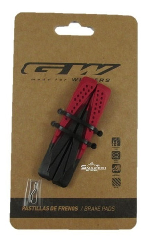 Cauchos Repuesto Gw 2 Tonos Freno Bicicleta V-brake 72mm