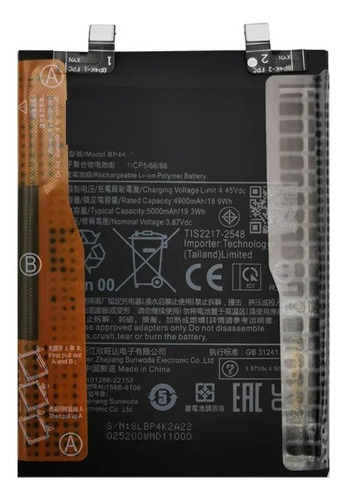 Batería Compatible Con Xiaomi Poco X5 Pro  Bp4k De 5000mah