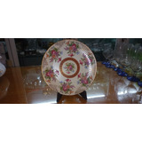 Antiguo Plato Decorativo 24.5 Porcelana Tsuji Impecable N335