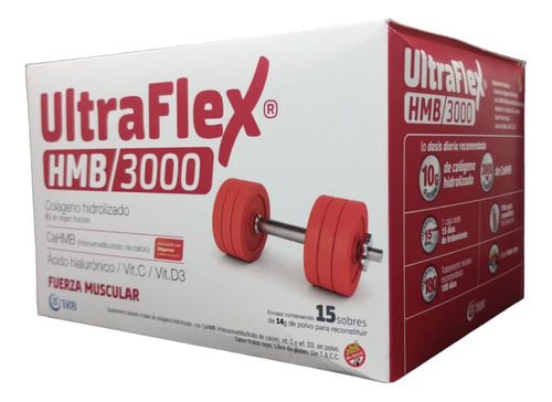 Suplemento Dietario Ultra Flex Hmb/3000 X 15 Sobres