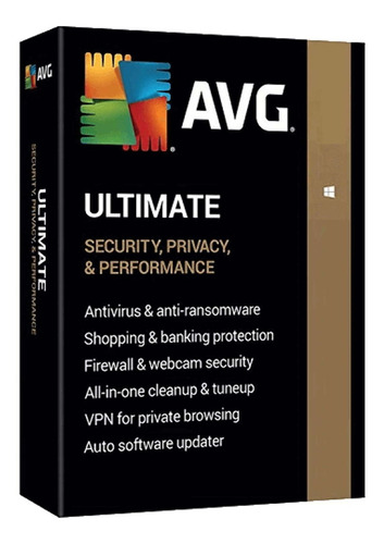 Avg Ultimate Con Secure Vpn 10 Dispositivos  - 2 Años 