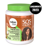 Máscara Creme Pentear Condiciona Cachos Coco Salon Line 1kg