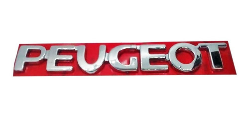 Emblema Peugeot Letras Peugeot 19.5cm X 2.5cm Foto 2