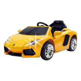 Carro A Batería Para Niños Feber Lamborghini Aventador Drive  Color Amarillo 