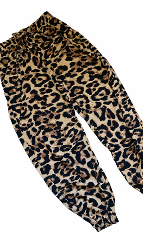 Calça Jogger Animal Print Onça