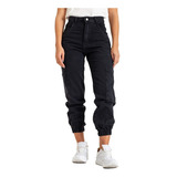 Jean Pantalon Cargo Mujer Jogger Rigido