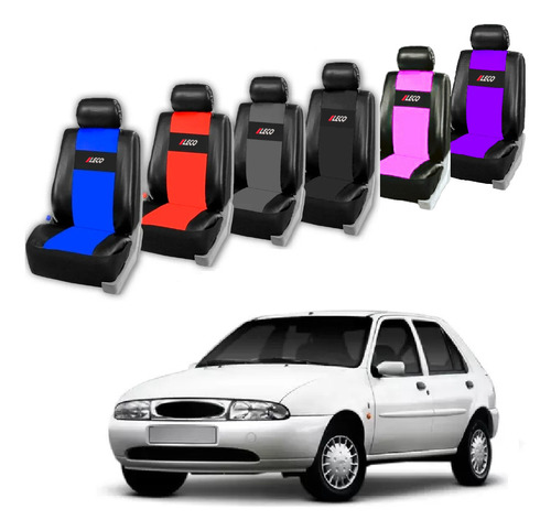 Funda Cubre Asientos Auto Cuerina Para Ford Fiesta M/ Viejo