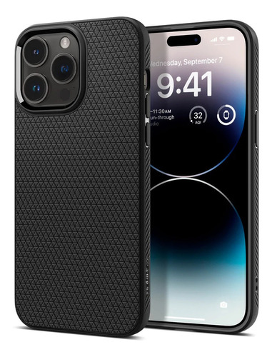 Capa Spigen Liquid Air Black Para iPhone 14 Pro Max (6.7)