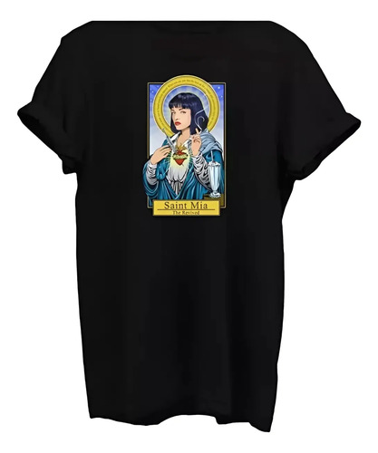 Camiseta T-shirt Blusa Camisa Mia Wallace Pulp Fiction Tumbl