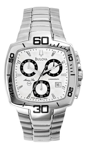 Relógio Masculino Bulova Cronógrafo Analógico Prata Wb30533n