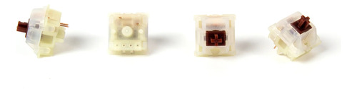 Switches Gateron Milky Brown Lubricados De Fábrica [10u]