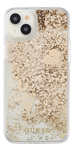 Protector Guess Glitter Gold Para iPhone 15 Plus