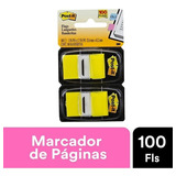 Bloco Adesivo Post-it 3m Flags Colorido Com 100 Folhas Cor Amarelo