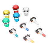 Botón Arcade Integrado, Led, Juego De 32 Mm, 5 Colores