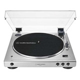 Toca-discos Audio-technica At-lp60xbt-sv Bluetooth Prata