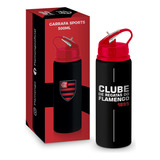 Garrafa Para Agua Canudo Sports Times Futebol 500ml Flamengo