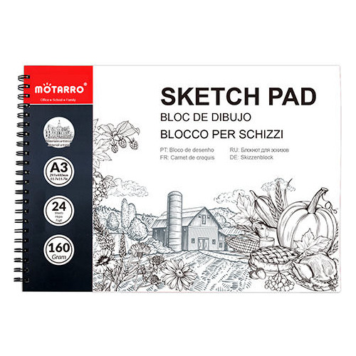 Sketchbooks Cuadernos De Dibujos Blocks Bocetos 24hojas A3