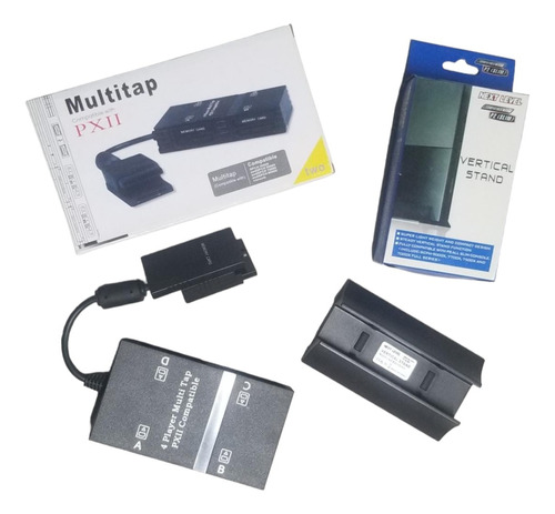 Kit Multitap + Vertical Stand Ps2 Retro Comp. Todos Los Mod.