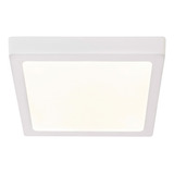 Paq. 2pzs Lampara Led Plafón Cuadrado Dlp042-18w/c, Calux Color Blanco