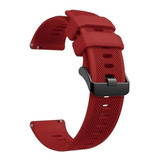 Pulseira Premium Para Smartwatch Mi Watch Color ( Hoje) Cor Vermelho Escuro Largura 22 Mm