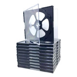 Caja Estuche Acrilica Importada Para 4 Cd/dvd Pack X 10