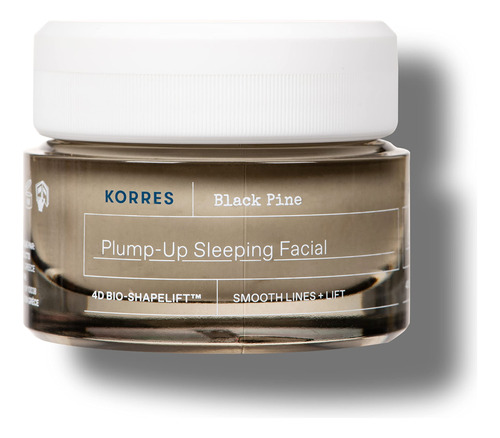 Korres Black Pine 4d Bio-shapelift Crema De Noche Rellenador
