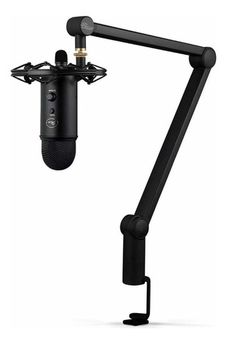 Microfone Blue Yeticaster Black Usb Condensador