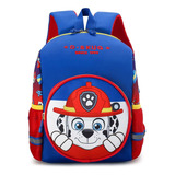 Mochila Escolar Criança Genérica Patrulha Canina Rosa / Azul