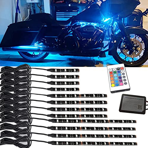 Juego De 12 Tiras De Luces Led De Neón Para Motocicletas Lit