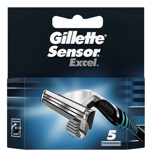 Lâminas De Barbear Masculinas Gillette Sensor 5 Refis